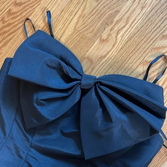 Mac Duggal Black Strapless Bow Fit and Flare Mini Dress Size 6 NWT - Picture 14 of 15